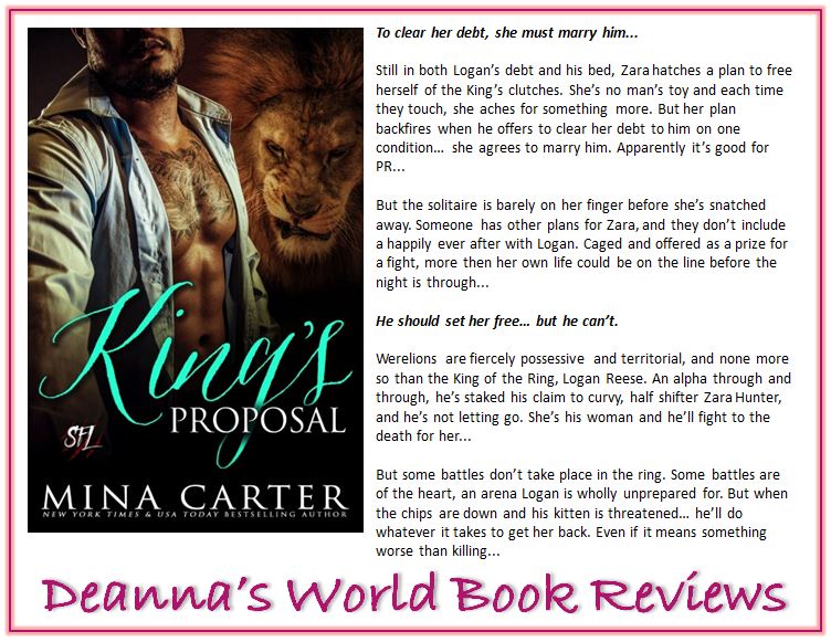 Deanna's World Review King's Proposal (Shifter Fight League 3) by